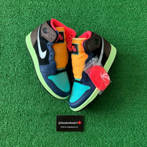 -Edm- 🍉Air Jordan 1 High ‘Royal Toe’ (WMNS 6) - Picture 2 of 10